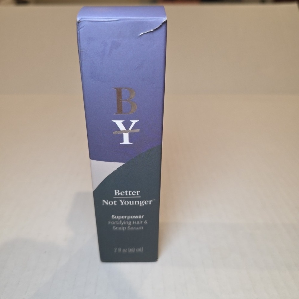 Better Not Younger Superpower Fortifying Hair & Scalp Serum 2 fl oz New w/ Box